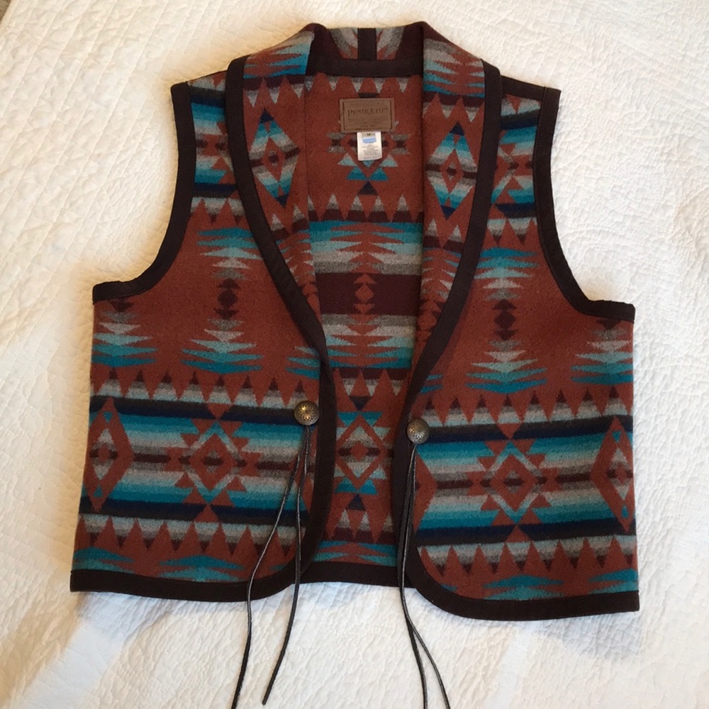 Women's Pendleton Aztec Wool Vest